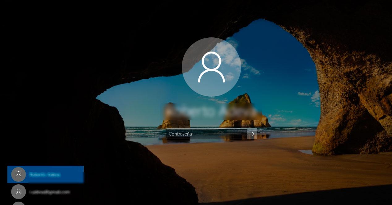 Login de Windows 10